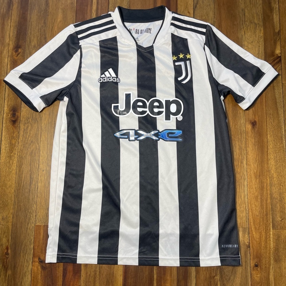 Adidas Juventus Striped Black and White Jersey 13-14 youth